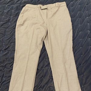 Light gray patterned dress pants